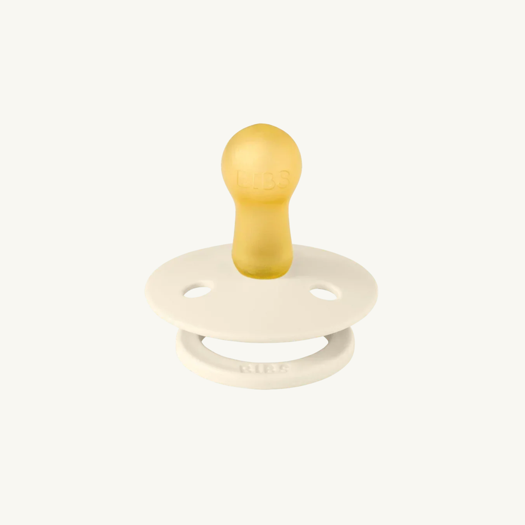 Fopspeen 2-pack - Ivory/Sage - Rond - Natuurlijk rubberlatex - BIBS - productfoto - afbeelding 2