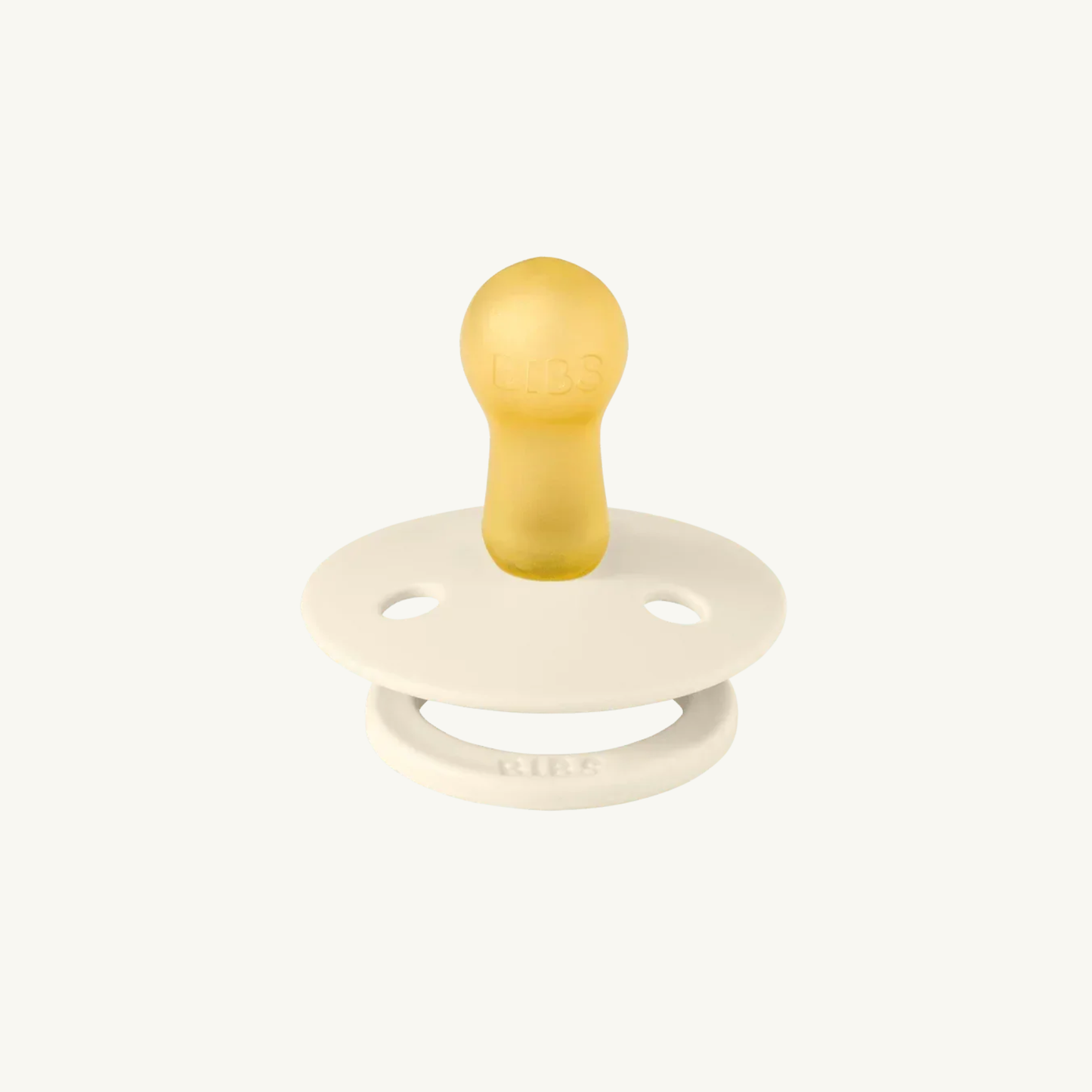 Fopspeen 2-pack - Ivory/Sage - Rond - Natuurlijk rubberlatex - BIBS