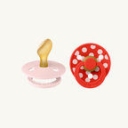 STUDIO Colour fopspenen duopack Polka - Blossom/Candy Apple - Anatomisch - Natuurlijk rubberlatex - BIBS - productfoto - afbeelding 2