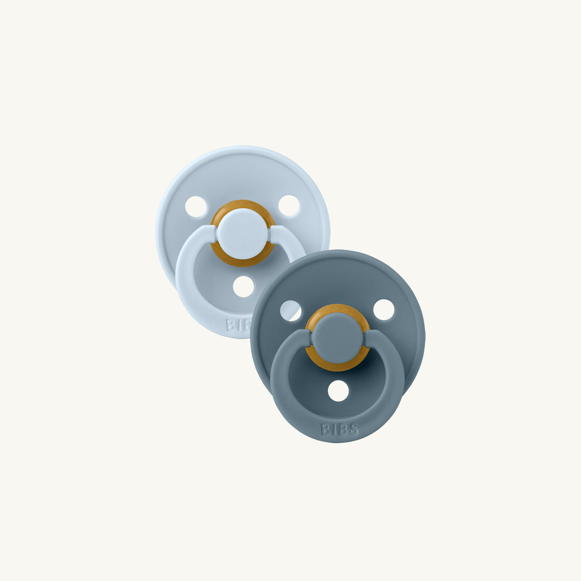 Colour fopspenen 2-pack - Baby Blue/Petrol - Anatomisch - Natuurlijk rubberlatex - BIBS - productfoto