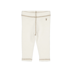 Legging broekje Niels - White Cream - 100% katoen - LEVV Labels - voorkant