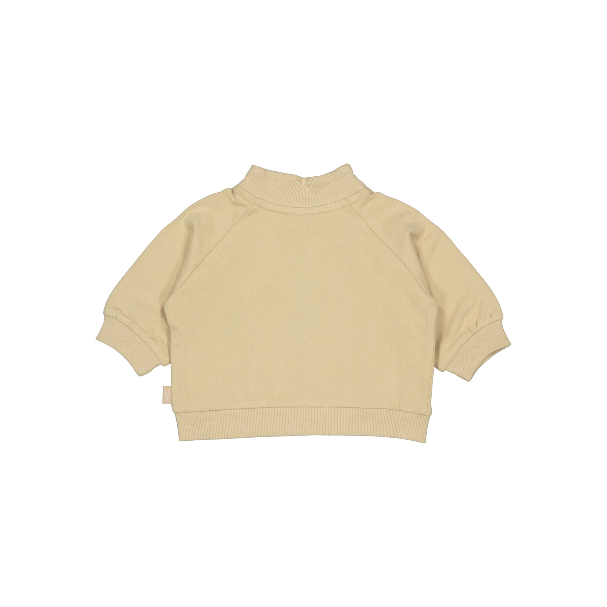 Sweater vestje Niam - Beige - 100% katoen - LEVV Labels - achterkant