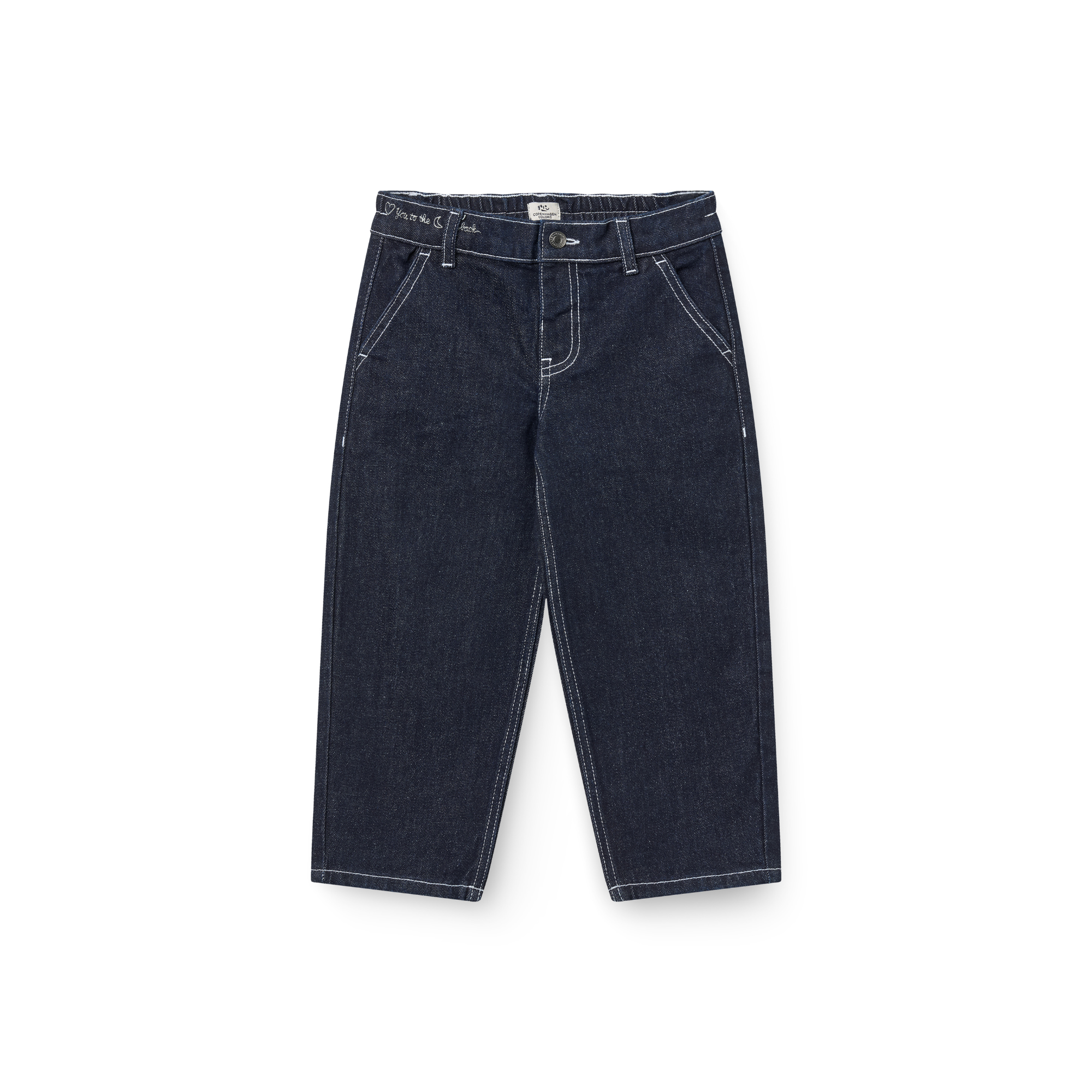 Balloon spijkerbroek - Hartjeszakken - 100% biologisch Raw Denim - Copenhagen Colors - voorkant