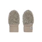 Baby wantjes - Wool teddy - Camel Melange - 100% wol - HUTTEliHUT