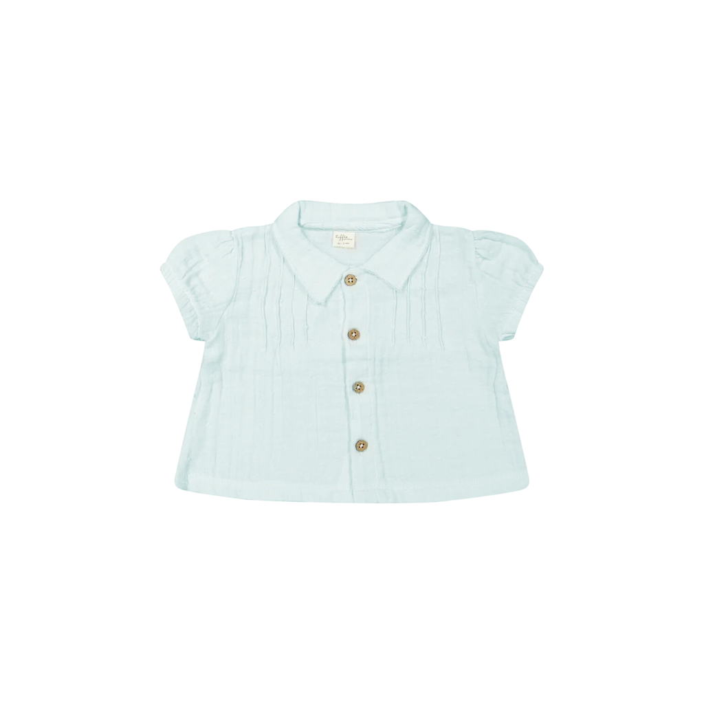 Riffle Amsterdam - Blouse Caro - Overhemd top - 100% biologisch katoen - productfoto