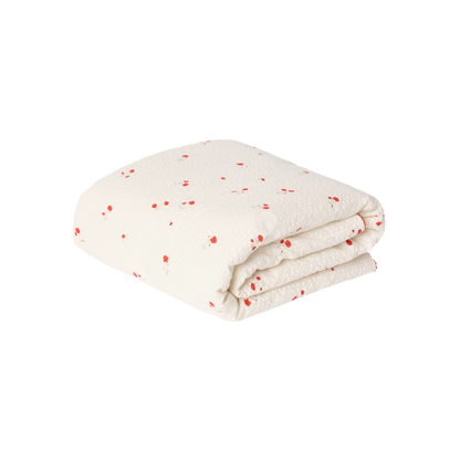 Gewatteerde deken - 100x140cm - Seersucker Filled Blanket - Poppy - Garbo&Friends
