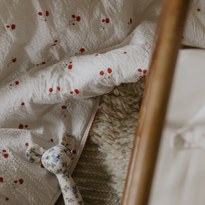 Gewatteerde deken - 100x140cm - Seersucker Filled Blanket - Poppy - Garbo&Friends