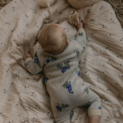 Quilted Blanket - 100x140cm - Seersucker Filled Blanket - Viola - Garbo&Friends