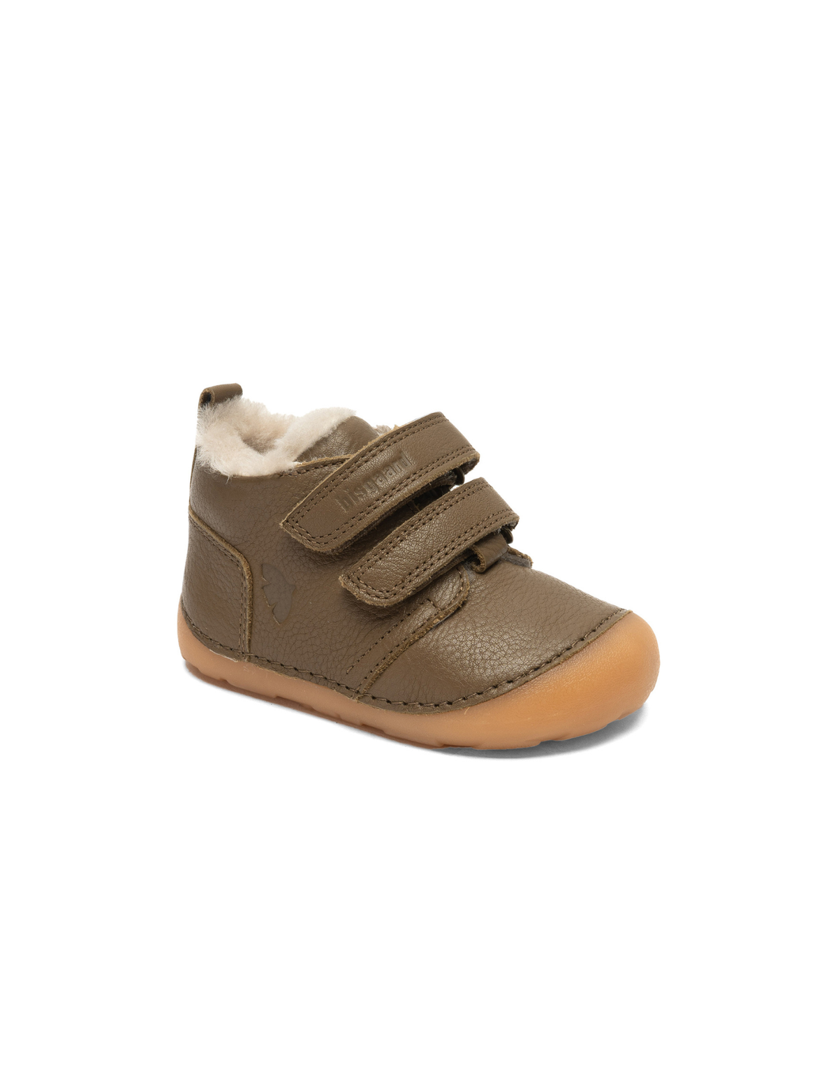 Barefoot Carter Lamb – Khaki – Lamswol gevoerd – Eerste loopschoen – Bisgaard