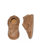 Moccasin Suede Slippers – Chaussons bébé en cuir avec semelle suède antidérapante – MELTON