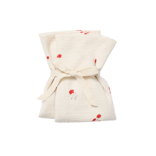 Muslin Cloths - Muslin Blanket - 2 pairs - 60x60 cm - Poppy - Garbo&Friends