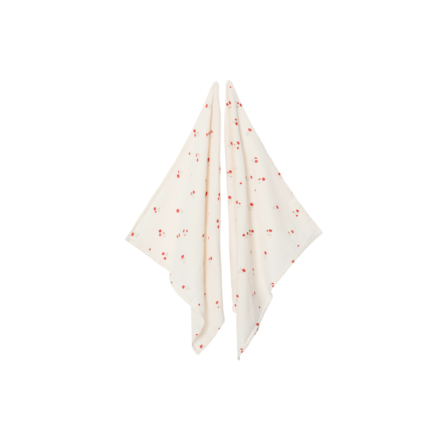 Muslin Cloths - Muslin Blanket - 2 pairs - 60x60 cm - Poppy - Garbo&Friends