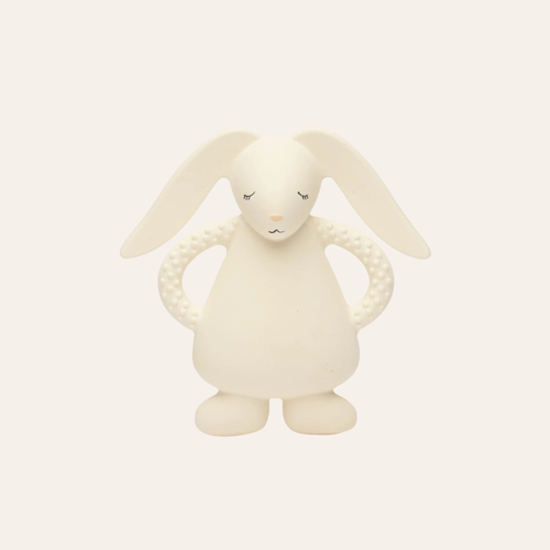 Bijtspeeltje Konijn - Teether Bunny Cream - Natuurrubber - Moonie - productfoto
