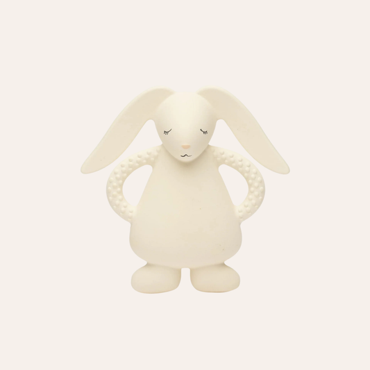 Teether Bunny Cream - Natural Rubber - Moonie