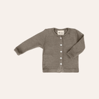 Babyvestje - Wol/Zijde - Walnut/Walnoot - Baby Cardigan - Engel Natur - productfoto