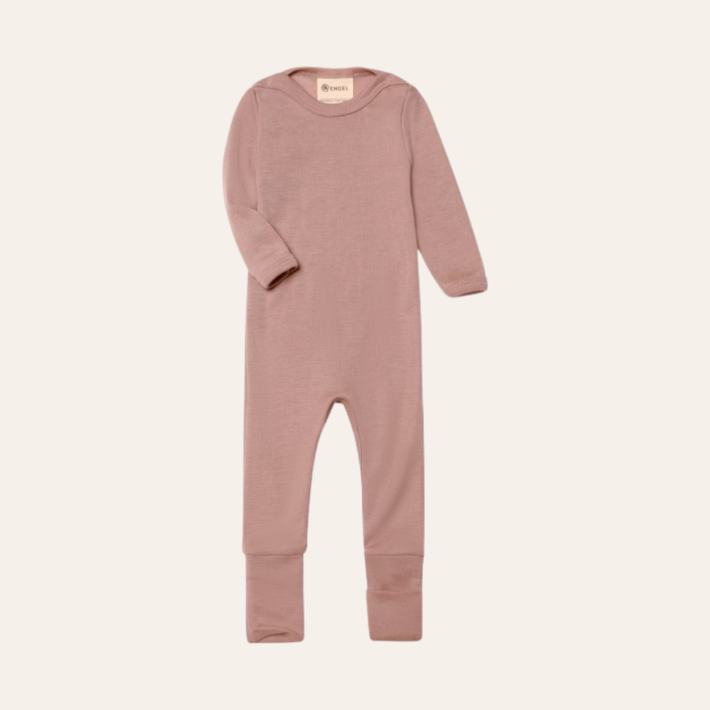 Pyjama met omslagboorden - Boxpakje - Wol/Zijde - Dusty Rose - Engel Natur - productfoto