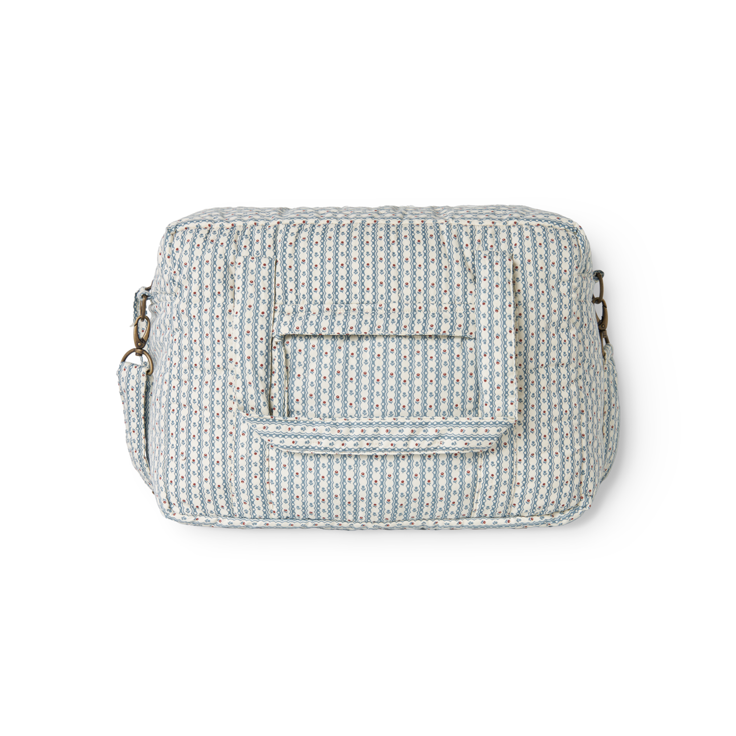 Luiertas/weekendtas - Floral Stripe - Biologisch katoen - MarMar Copenhagen