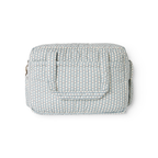 Luiertas/weekendtas - Floral Stripe - Biologisch katoen - MarMar Copenhagen - voorkant