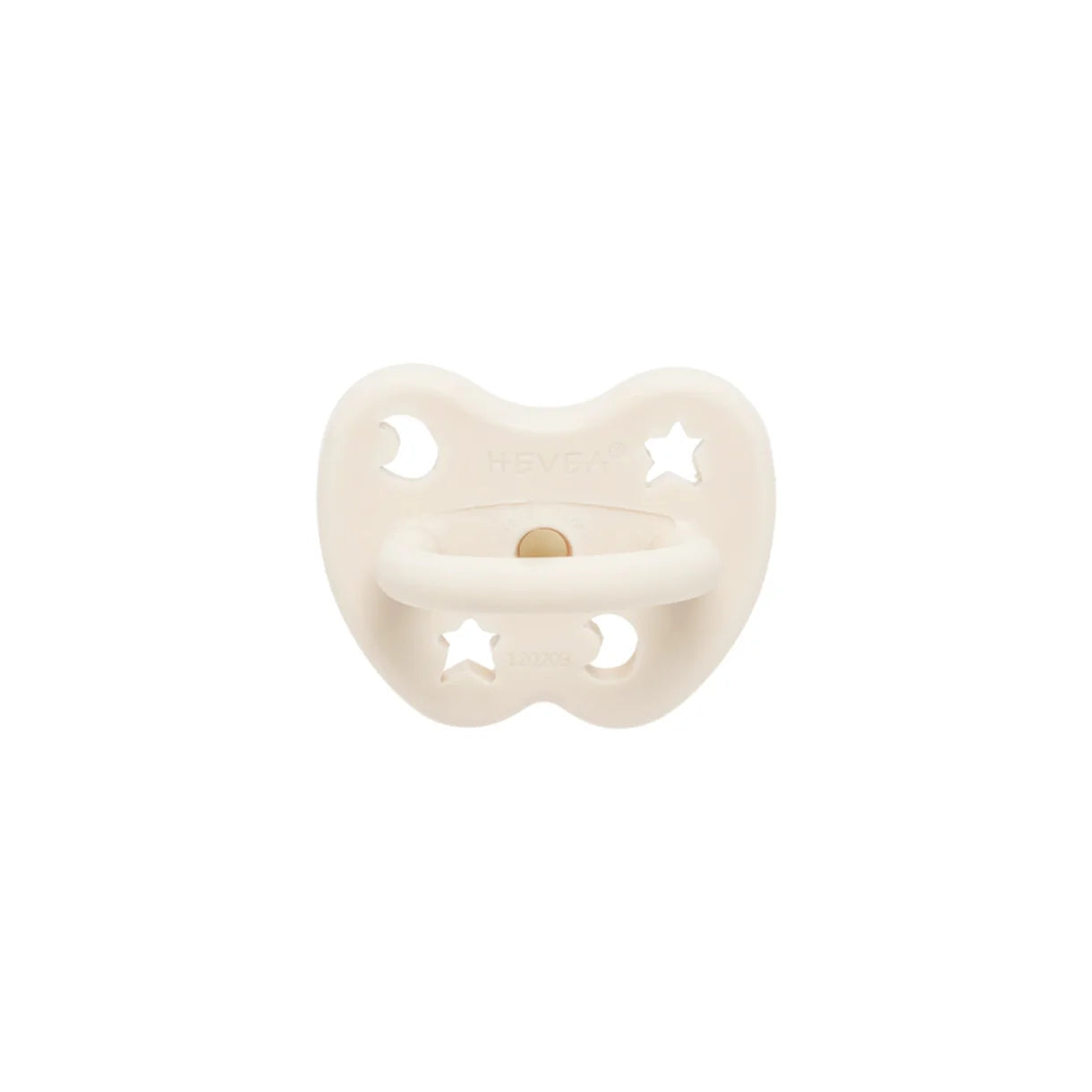 HEVEA - Schnuller Milky White Rund - Sauger - 100% Naturkautschuk - 100% plastikfrei