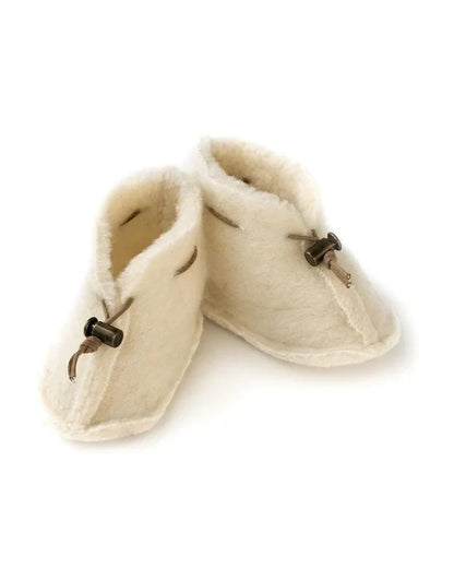 Alwero - Baby slofjes Emo - 100% wol - natural