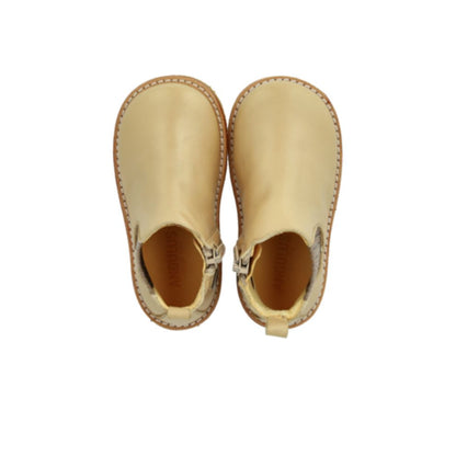 Classic chelsea laars - Leer - Oat/ecru check - Angulus bovenkant