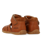 Angulus - The child's first sandal with contrast stitching - Eerste Sandaaltjes - Cognac - Chroomvrij Leer Zijaanzicht