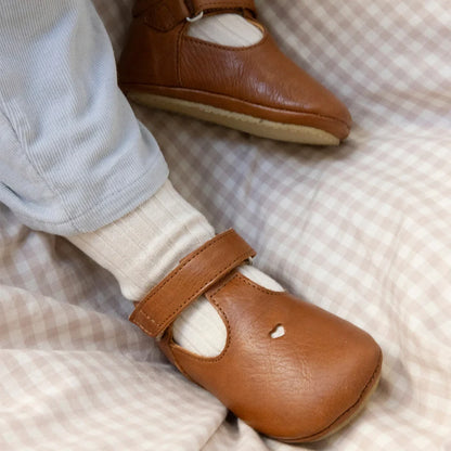 Angulus - Prewalker with heart and velcro closure - Eerste stapjes schoentjes - Bovenaanzicht