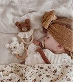 Bijtring/Teething ring - Teddy nut/Bruine beer - Alpaca wol - Main Sauvage - productfoto - afbeelding 4