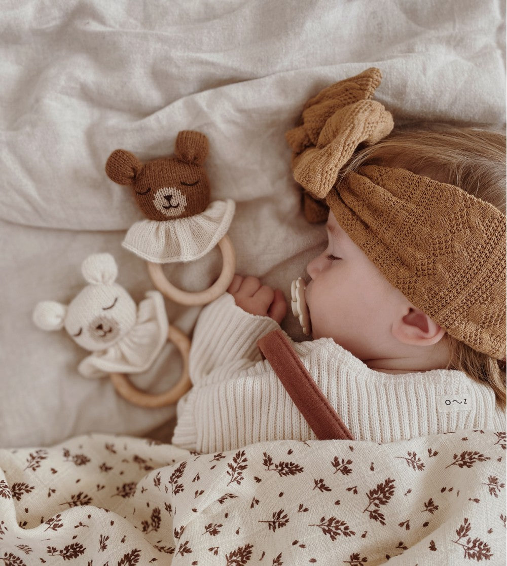 Beißring - Teddybär - Alpakawolle - Main Sauvage