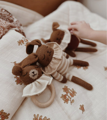 Beißring - Teddybär - Alpakawolle - Main Sauvage