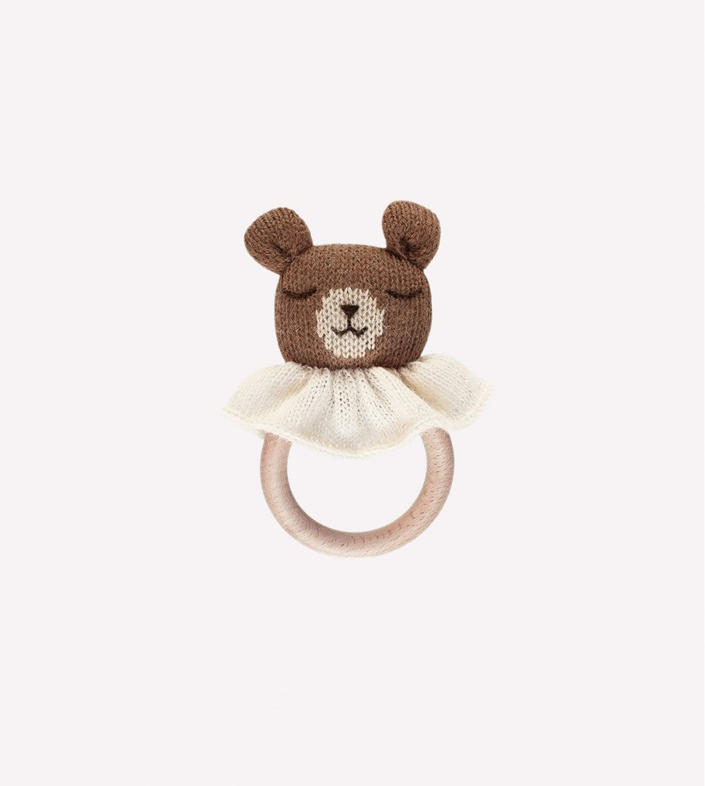 Beißring - Teddybär - Alpakawolle - Main Sauvage