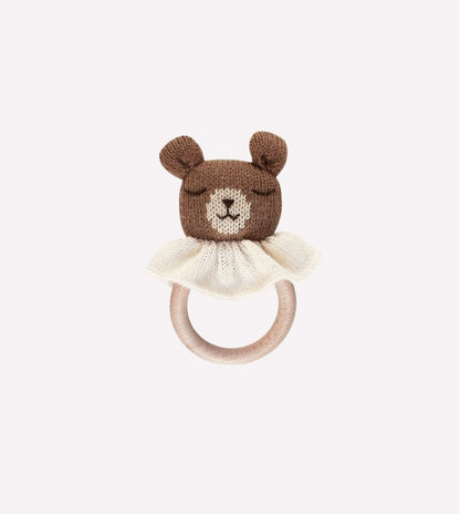 Beißring - Teddybär - Alpakawolle - Main Sauvage