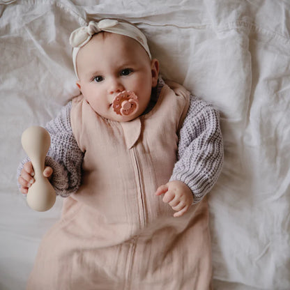 Mushie - Organic cotton sleeping bag - Slaapzak - Blush