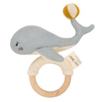 Baby Bello - Rammelaar Wally de Walvis - 100% biologisch katoen - productfoto