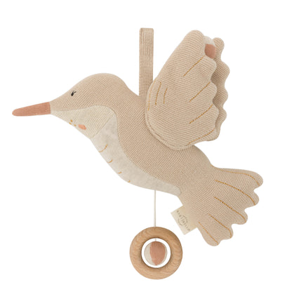 Baby Bello - Muziekmobiel baby - Haley de Kolibrie - 100% Biologisch Katoen - productfoto