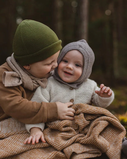 Balaclava - 100% extrafeine italienische Merinowolle - HVID