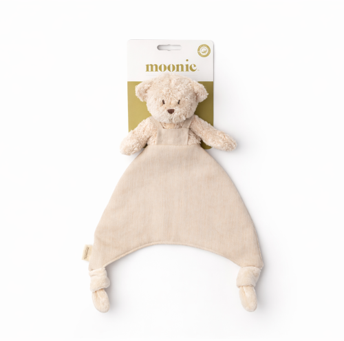 Knuffeldoekje Beer - Biologisch katoen & Linnen - Doudou Bear - GOTS - Moonie - productfoto