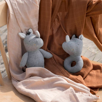 Knuffel - Ruby de Neushoorn - Biologisch katoen - Baby Bello lifestyle