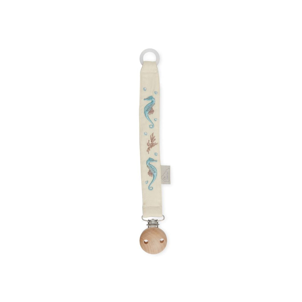 Geborduurde speenkoord - Sea Garden - Pacifier holder - CamCam Copenhagen