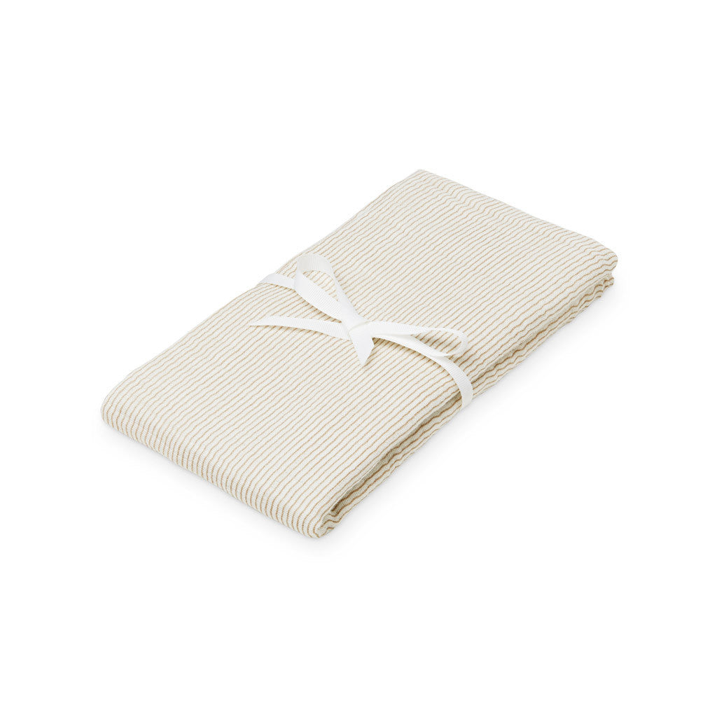 CamCam Copenhagen - Swaddle Camel Stripes - Hydrofiele doek XL - GOTS - productfoto