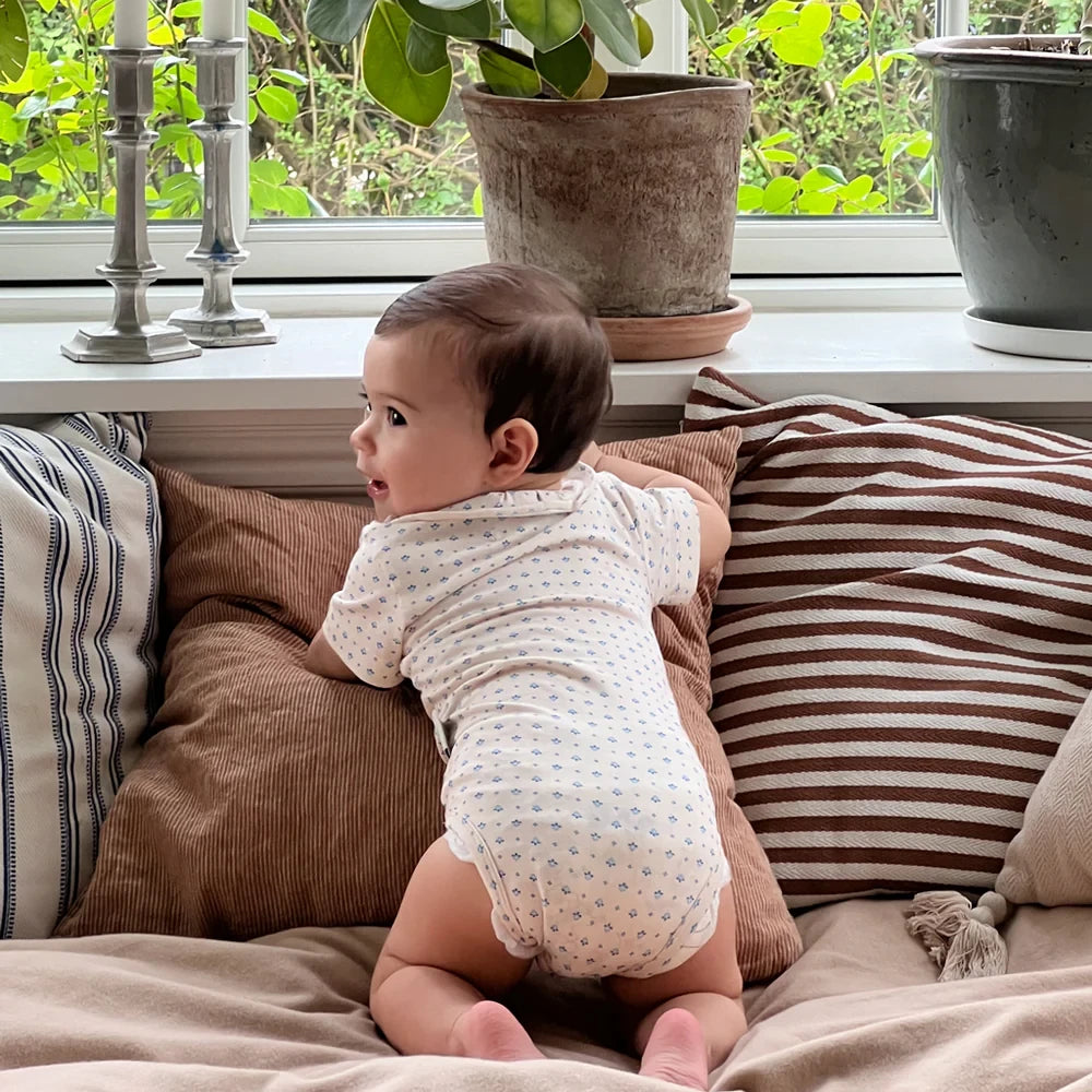 CamCam Copenhagen - Shortsleeved body Olivia - Romper met korte mouwen - Capri - baby