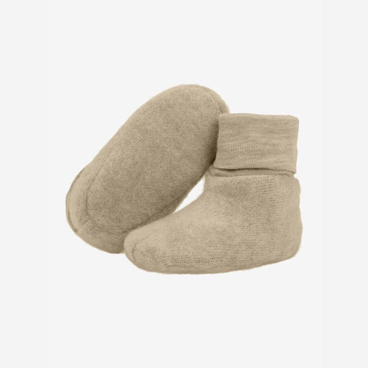 Slofjes Soft wool - Merino wol - Savannah Tan/beige - CeLaVi zool