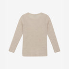 Top lange mouw - Merino wol - Rose Dust/lichtroze - CeLaVi achter
