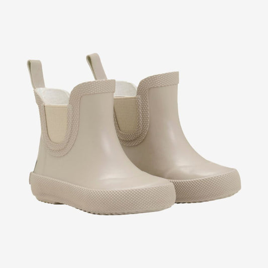 Regenlaarsjes short - Natuurlijk rubber - White pepper/beige - CeLaVi voor