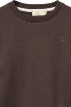 Classic sweatshirt - Brown Melange - 100% biologisch katoen - Copenhagen Colors - detail
