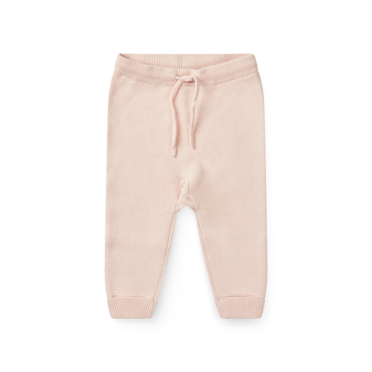Gebreid broekje - Cotton Baby Leggings - Biologisch katoen - Roze/Soft Pink - Copenhagen Colors voor