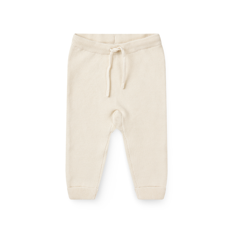 Gebreid broekje - Cotton Baby Leggings - Biologisch katoen - Ecru/Cream - Copenhagen Colors voor