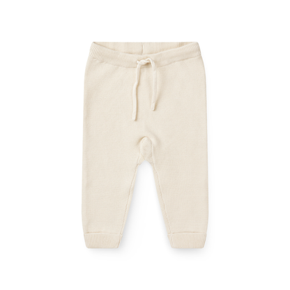 Gebreid broekje - Cotton Baby Leggings - Biologisch katoen - Ecru/Cream - Copenhagen Colors voor