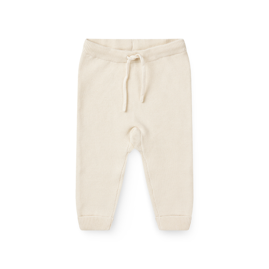 Gebreid broekje - Cotton Baby Leggings - Biologisch katoen - Ecru/Cream - Copenhagen Colors voor