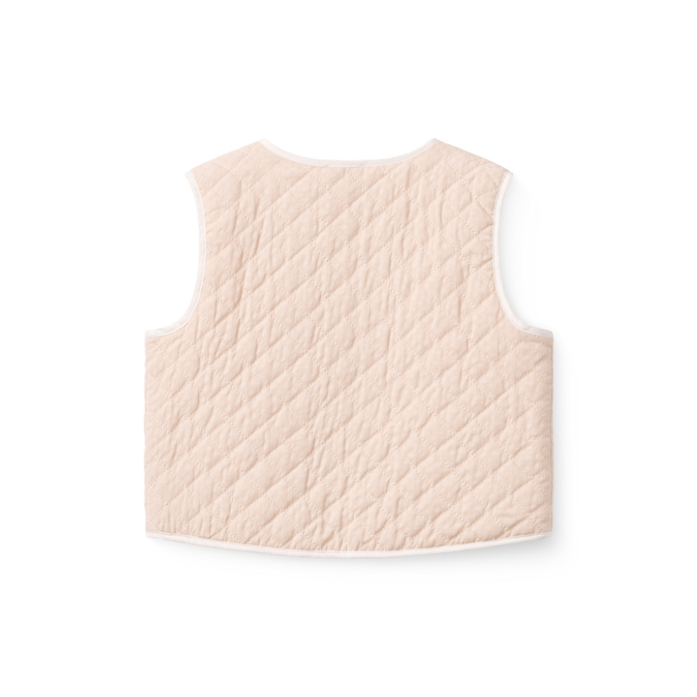 Gilet Quilted Vest - Katoen - Light Rose/roze - Copenhagen Colors achter